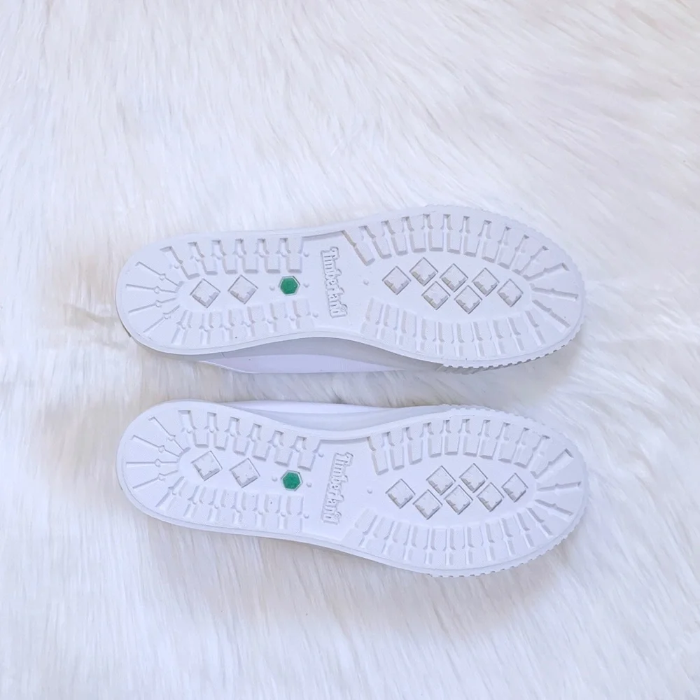 Timberland White Canvas Skyla Bay Mule Sneakers - Picture 7 of 7